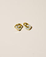 Orecchini cuori in strass