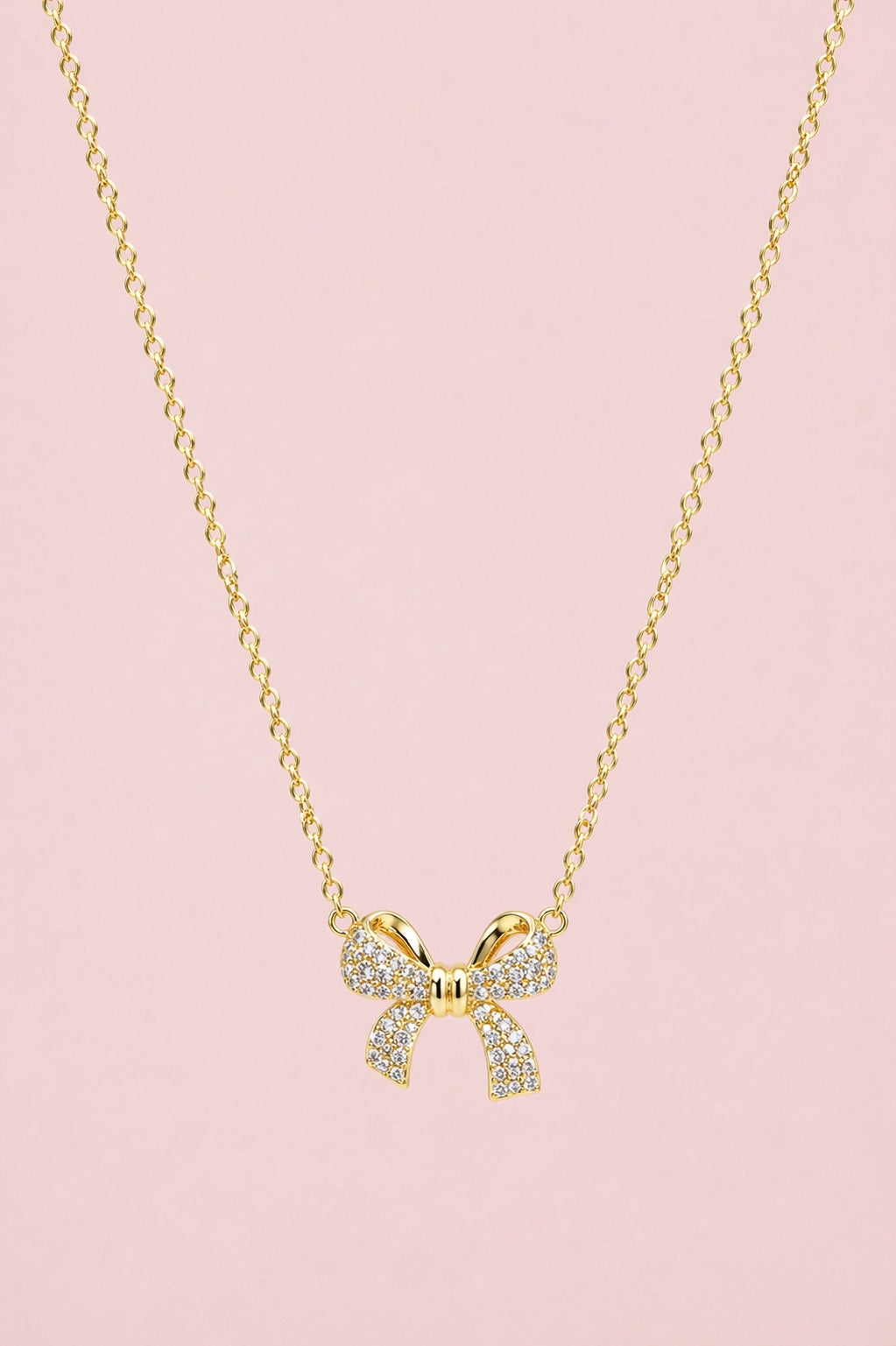 Collana Fiocco strass