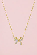 Collana Fiocco strass