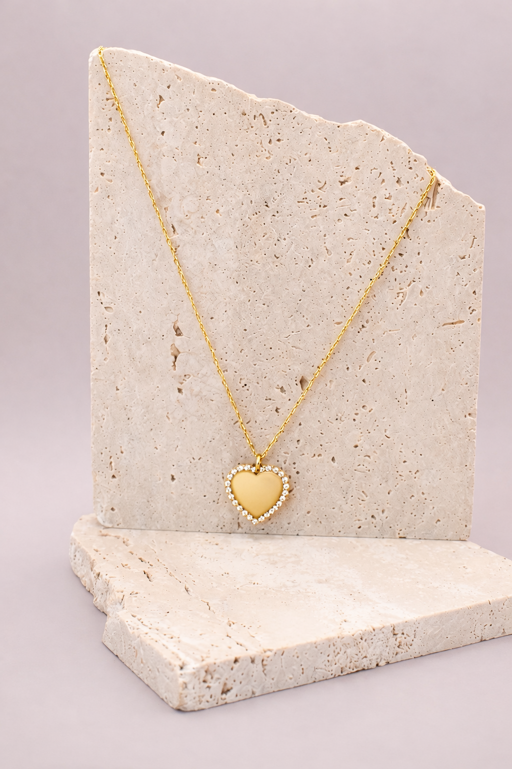 Collana cuore strass