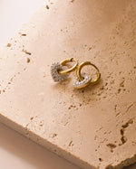 Orecchini cuori in strass