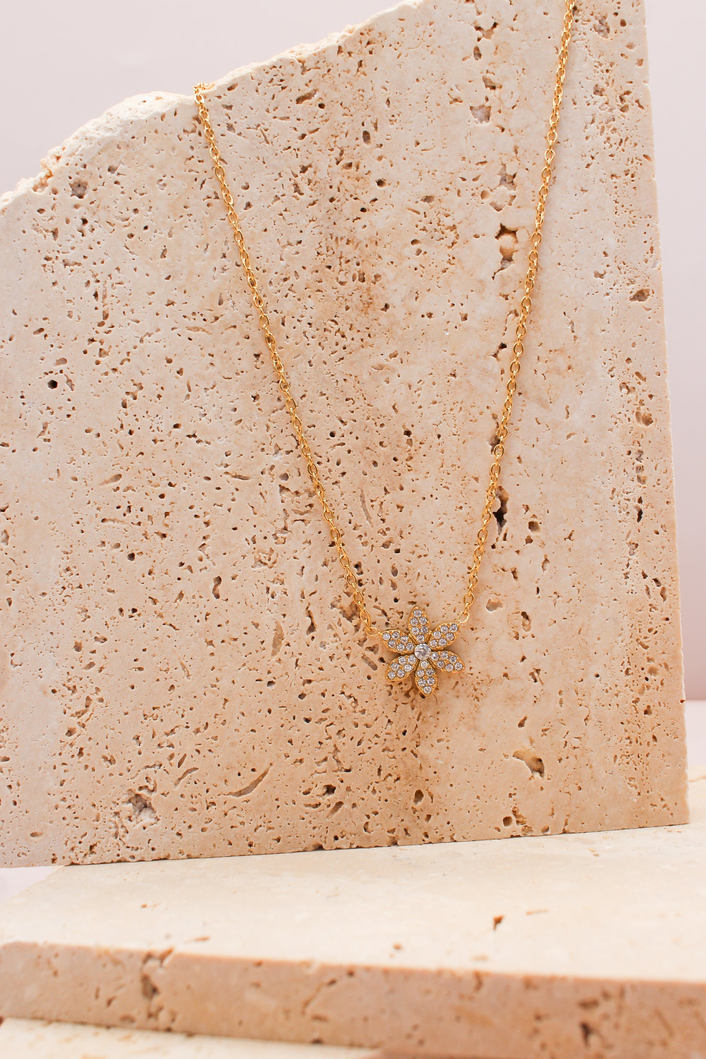 Collana Fiore strass