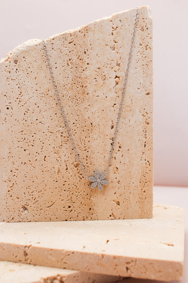 Collana Fiore strass