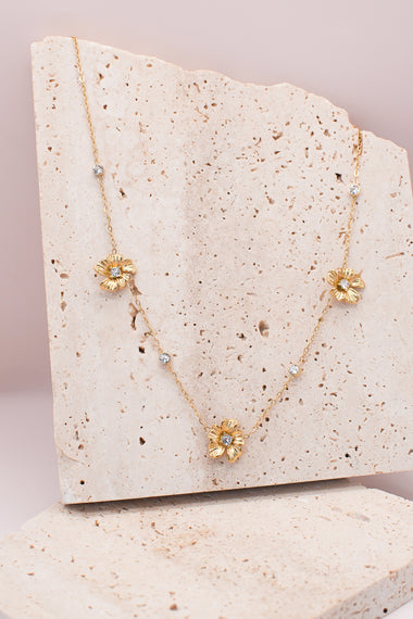 Collana Flower diamond