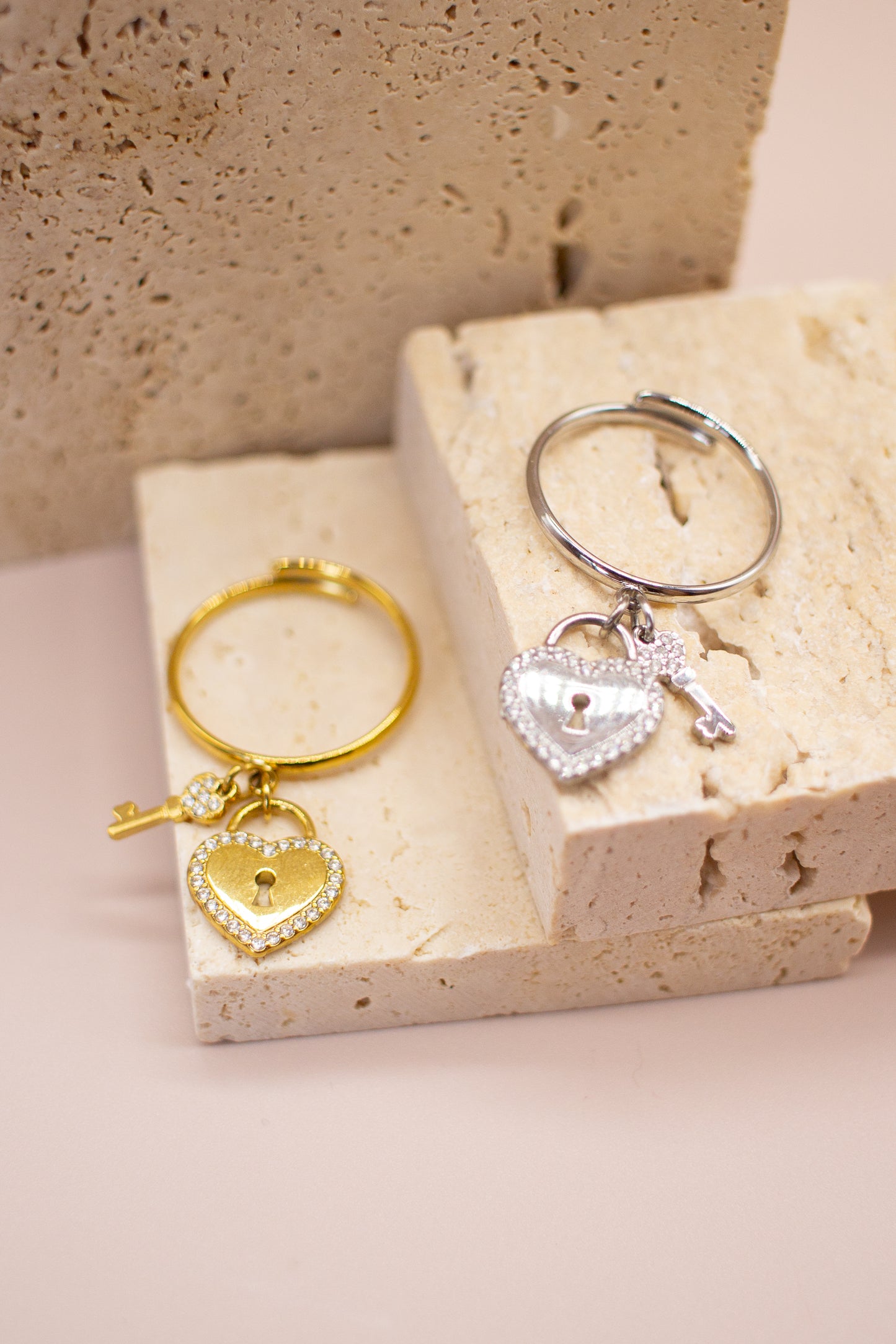 Anello lucchetto cuore