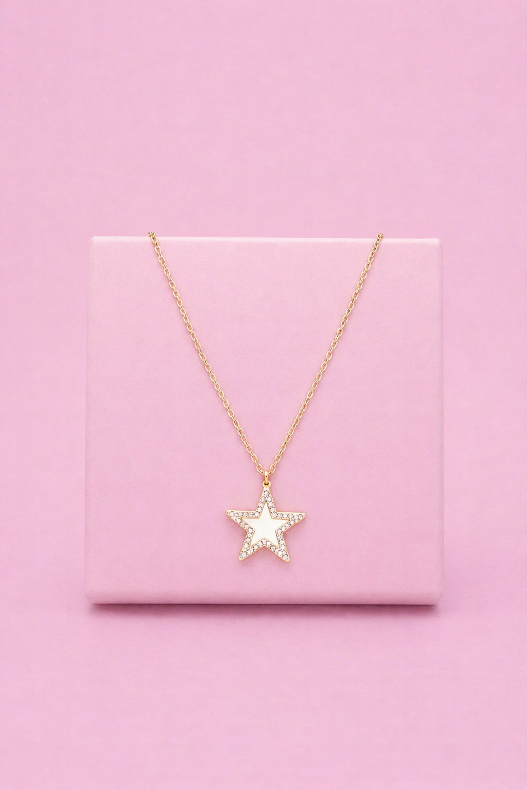 Collana stella strass
