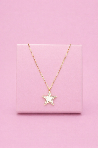 Collana stella strass