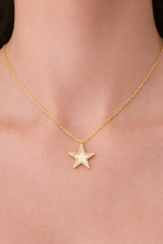 Collana stella strass