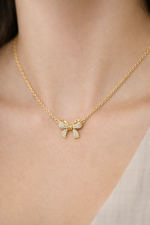 Collana Fiocco strass