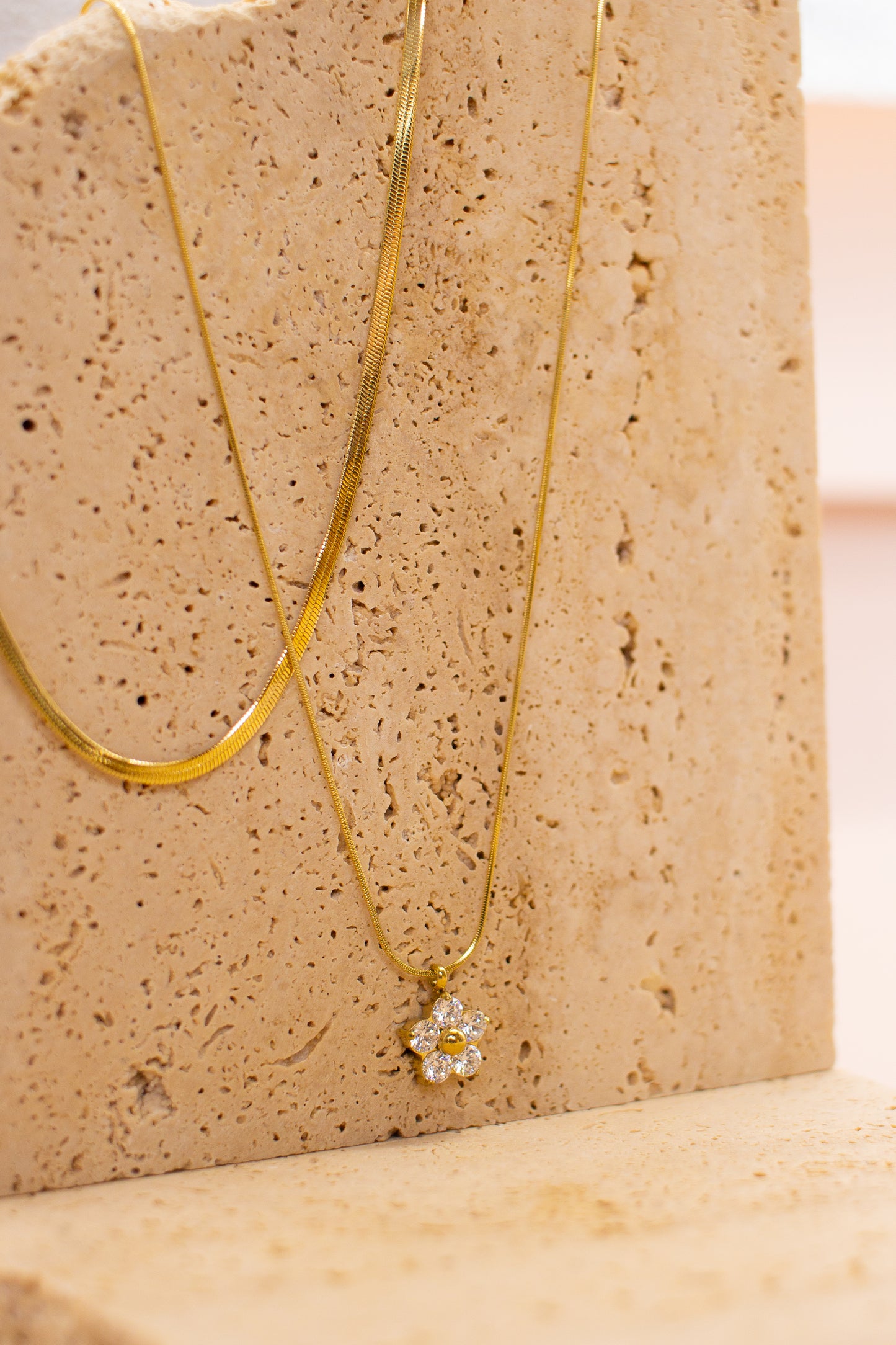 Collana doppia snake Fiore