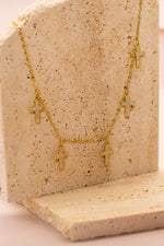 Collana croci strass