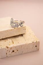 Anello Love strass