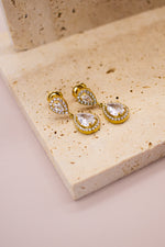 Orecchino Goccia strass