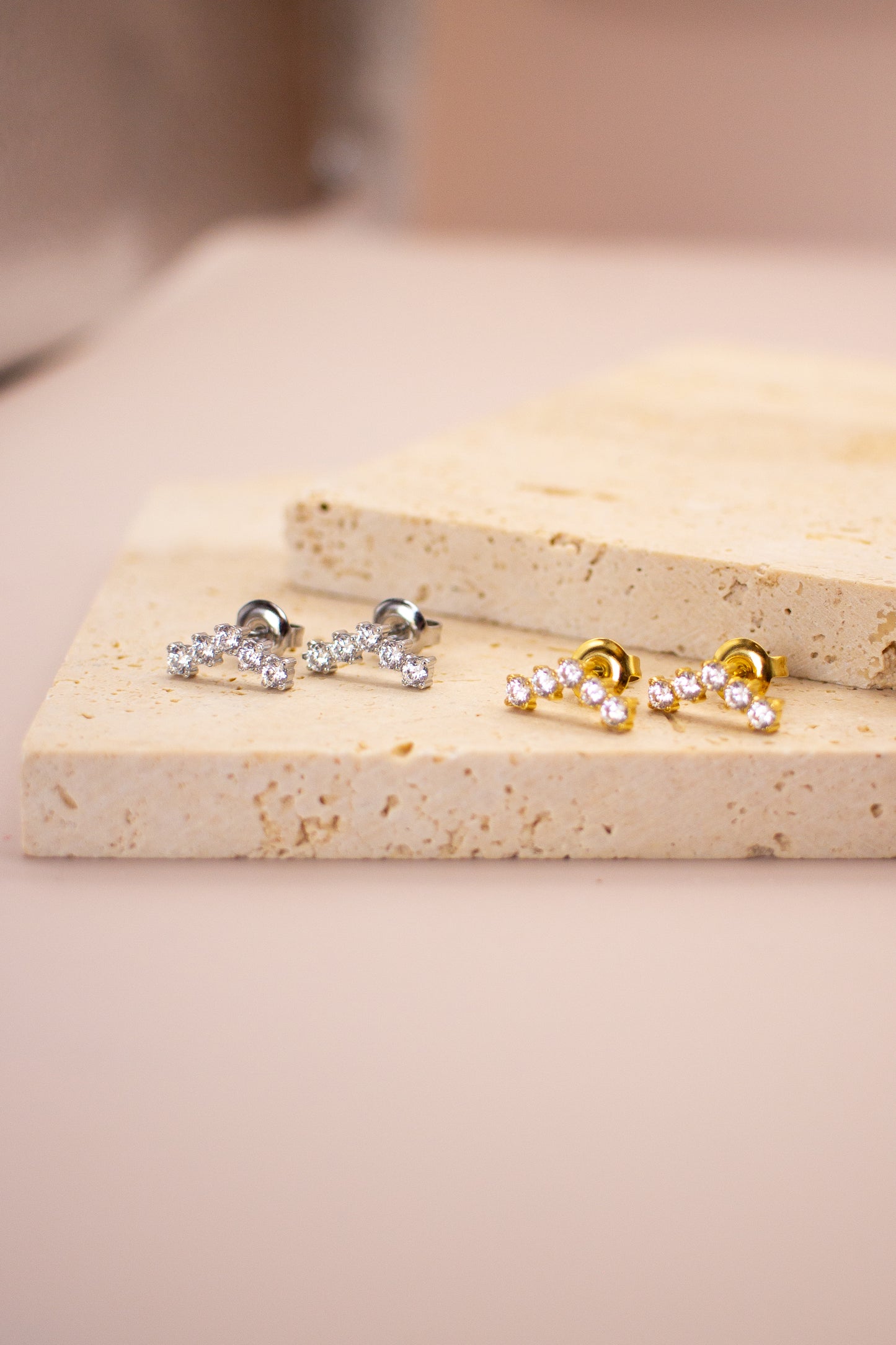 Orecchini strass mini