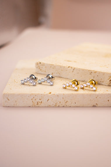Orecchini strass mini