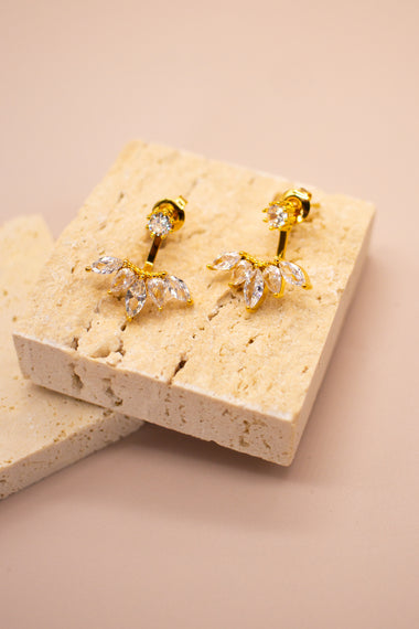 Orecchino ventaglio strass