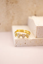 Anello Cuore pavé