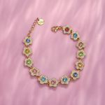 Bracciale fiori gold - alta luminosità