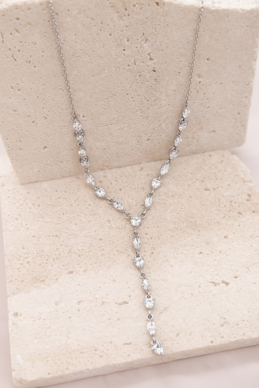 Collana cristalli - versione silver