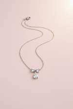 Collana goccia crystal - versione silver