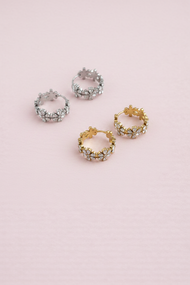 Orecchini floreali - luce stile bracciale