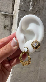 Orecchini clip con pietra